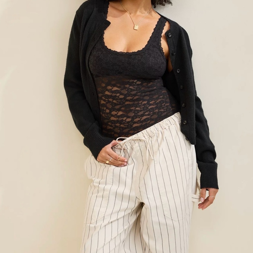 Aerie Show Off Vintage Lace Scoop Bodysuit size Small - NWT, 90’s, Y2K - Picture 3 of 8